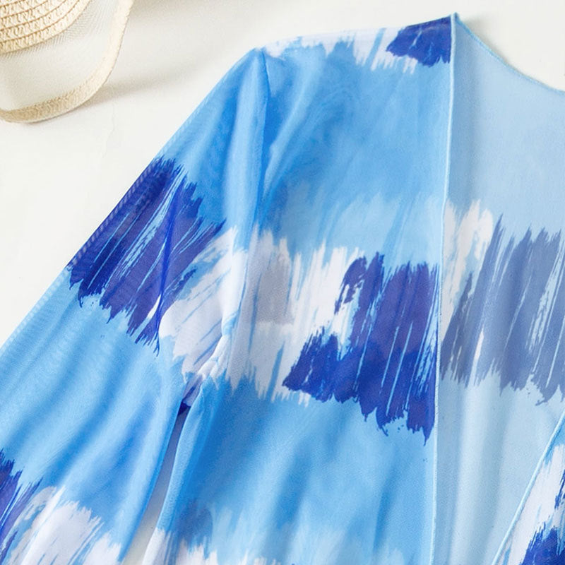 Damen Bikini-Set mit elegantem Cover-Up und verführerischem V-Ausschnitt Drune