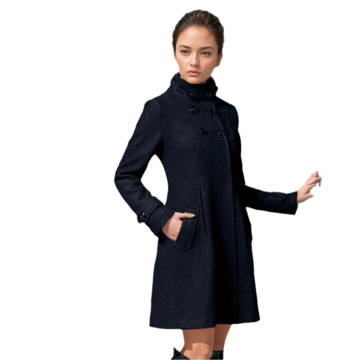 Damen modischer Trenchcoat mit Kapuze und praktischen Taschen Drune