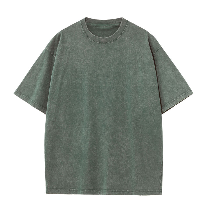 Damen Oversized Relaxed Fit Vintage Wasch T-Shirt Drune