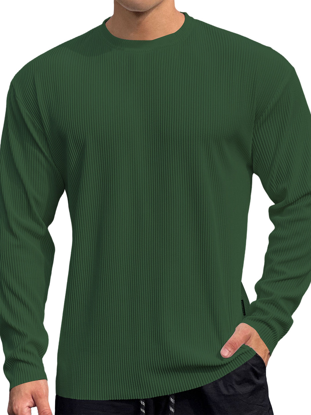 Herren Feinstrickpullover mit strukturiertem Rippenmuster Drune
