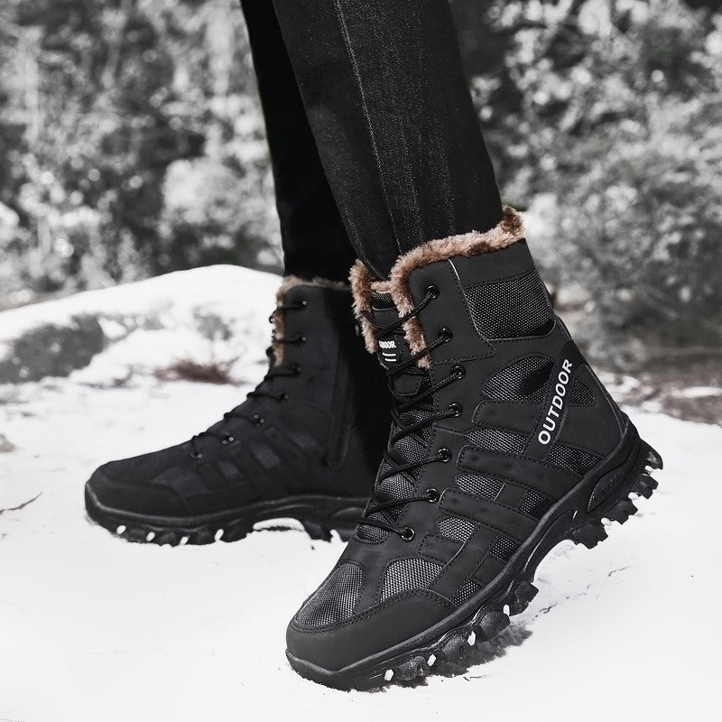 Damen Stiefel für Abenteuer im Freien mit warmem Innenfutter und rutschfester Sohle Drune