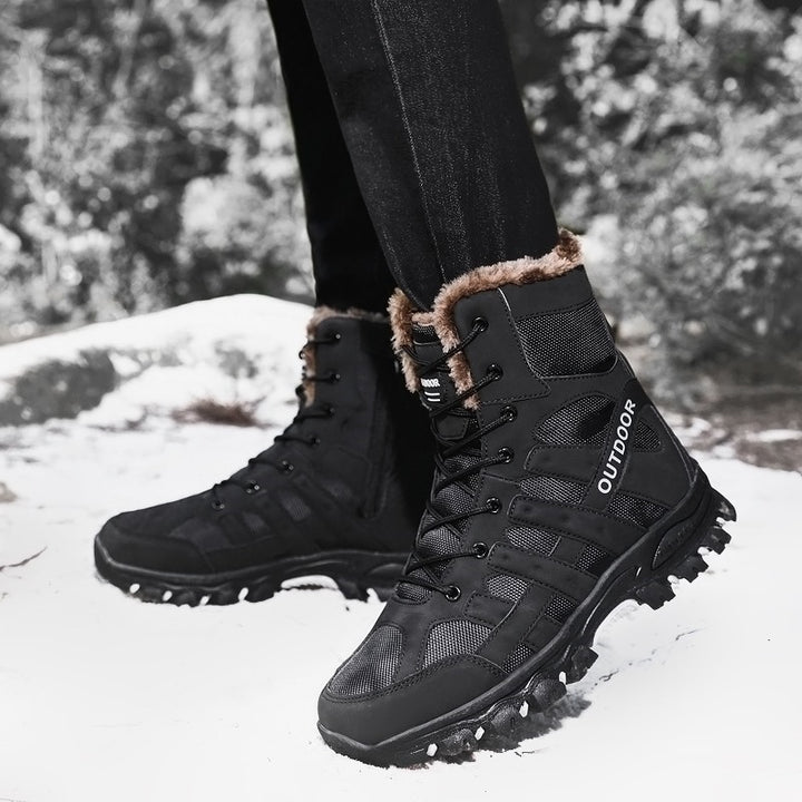 Damen Stiefel für Abenteuer im Freien mit warmem Innenfutter und rutschfester Sohle Drune