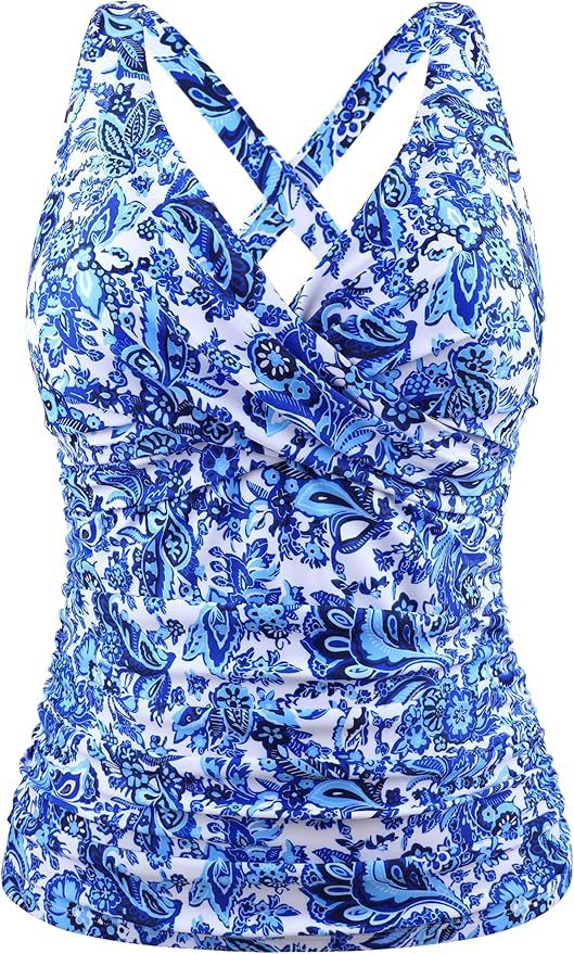 Damen Badeanzug mit Wickelschnitt und figurschmeichelndem Design Drune