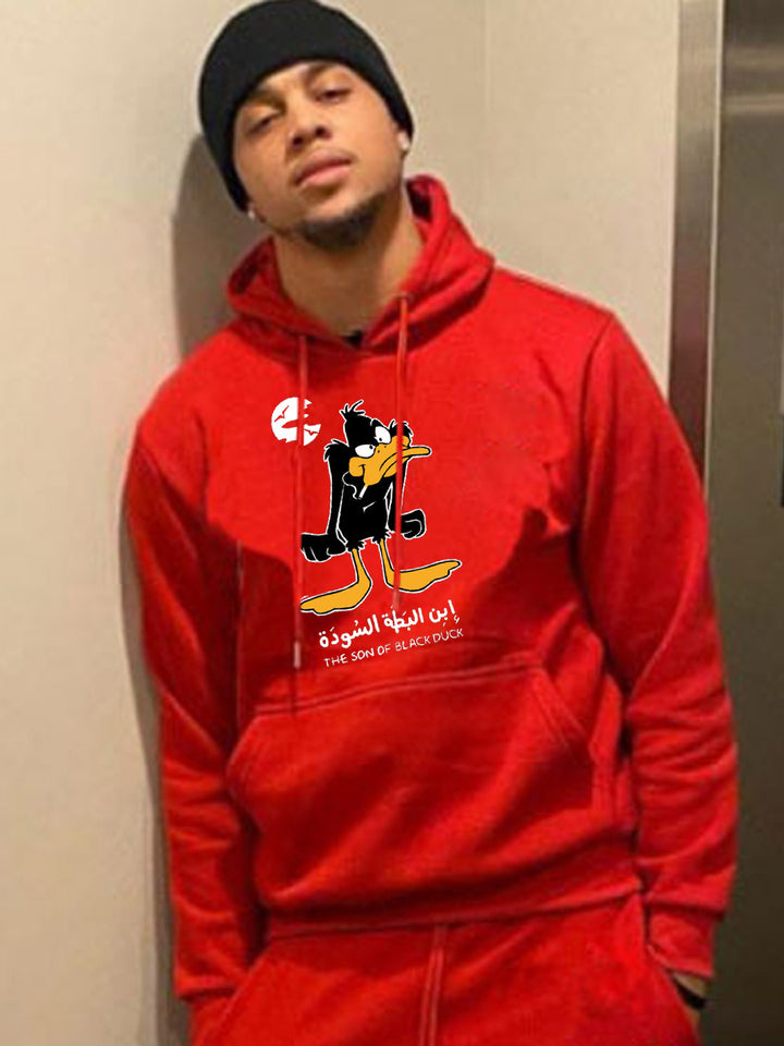 Herren Kapuzenpullover mit einzigartigem Cartoon-Motiv Drune