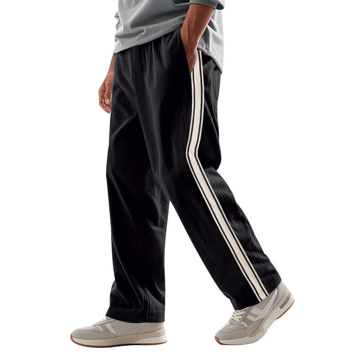 Herren Sportliche Plank-Hose mit Streifen-Design Drune