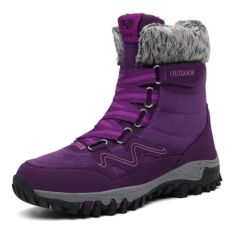 Damen Wasserdichte Winterstiefel mit isolierter Fütterung Drune