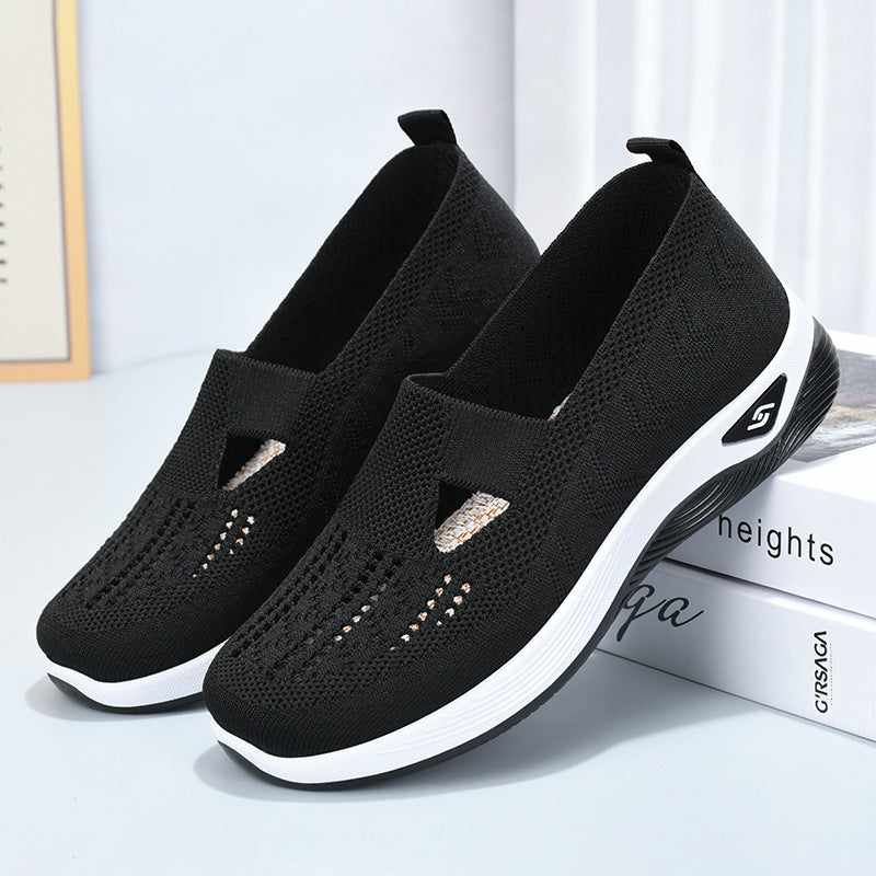 Damen nan leichte gestrickte Slipper mit orthopädischer Komfortsohle Drune