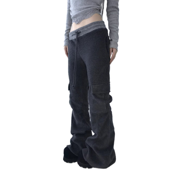 Damen Weite Cargo-Hose mit elastischem Bund und praktischen Taschen Drune