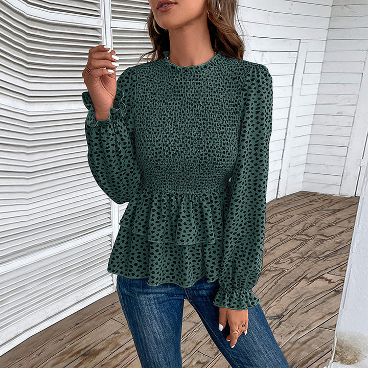 Damen Bluse mit Rüschendetails und exklusiver Smock-Optik Drune
