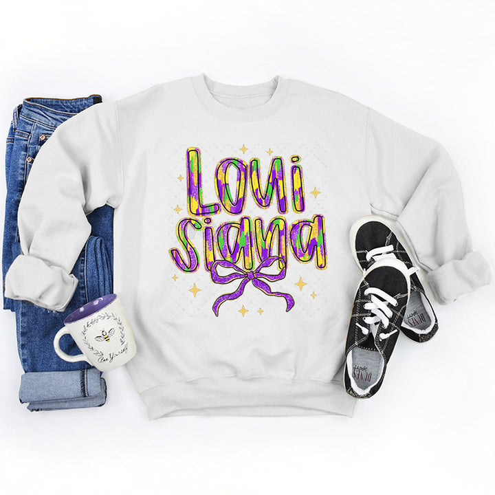 Damen Sweatshirt mit kreativem Schriftzug und weichem Innenfutter Drune