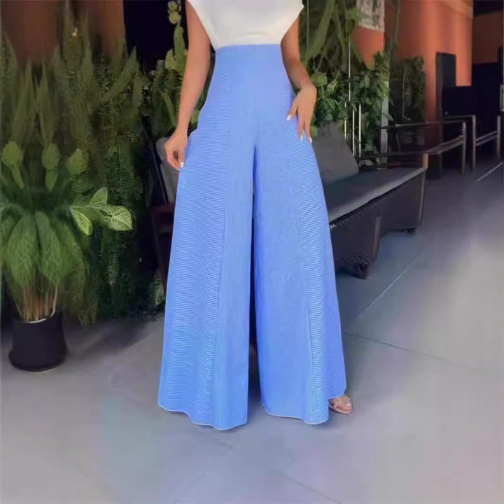 Damen Eleganter Jumpsuit mit dekorativem Schlitz und weitem Bein Drune