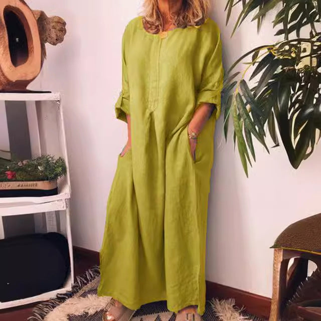 Damen Leichtes Sommerkleid Drune
