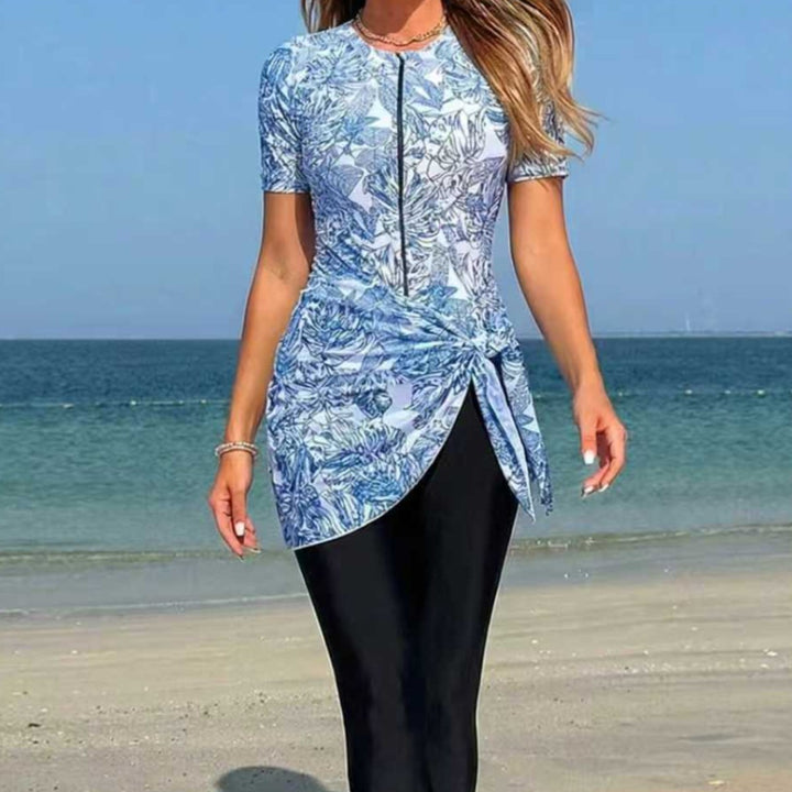 Damen Sportlicher Surfanzug mit asymmetrischem Schnitt und Wickeldetail Drune