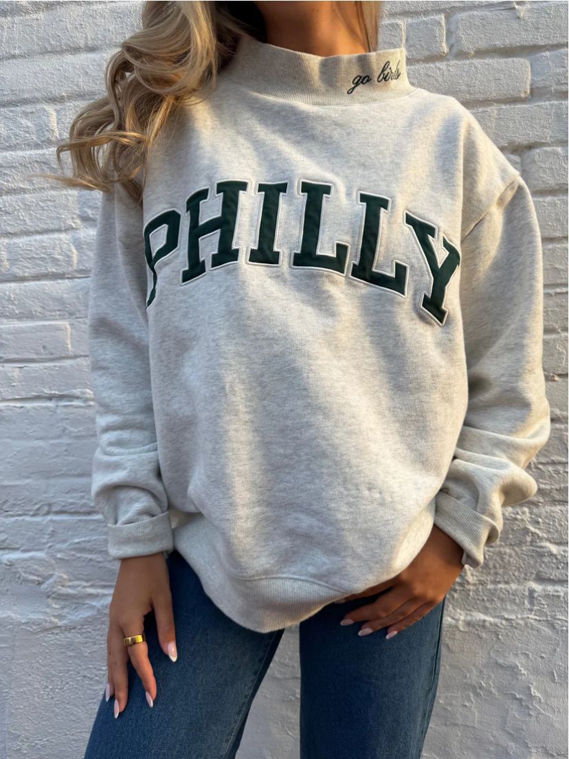 Damen Oversized Sweatshirt mit trendigem Schriftzug Drune