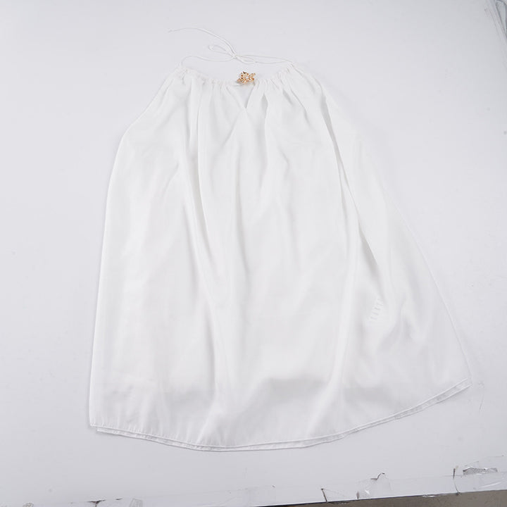 Damen Luftiges Maxikleid mit verstellbaren Trägern und elegantem Dekolleté Drune