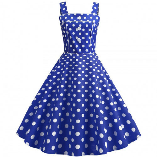 Damen Swingkleid mit verspieltem Polka-Dots-Design Drune