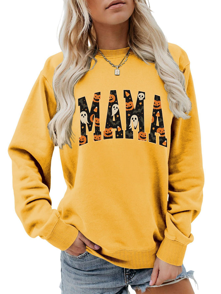 Damen Sweatshirt mit lustigem Halloween-Design und komfortablem Schnitt Drune