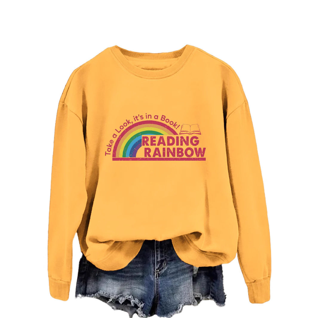 Damen lässiger Sweatshirt mit einzigartigem Druck Drune