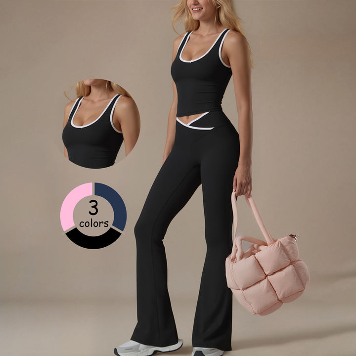 Damen Sportliche Leggings mit modischem Oberteil und innovativem Schnitt Drune