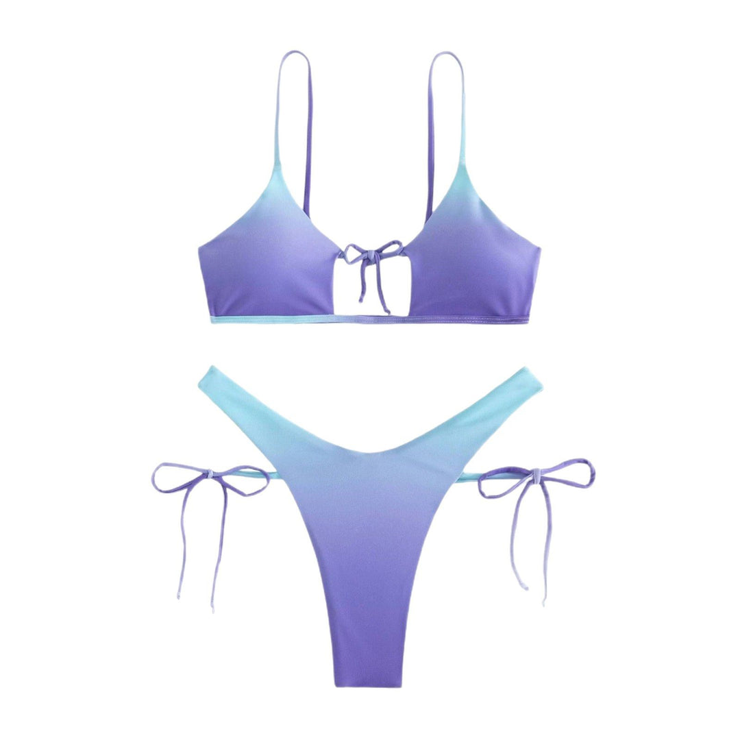 Damen Triangel-Bikini mit geflochtenen Trägern und verstellbarem Schnitt Drune