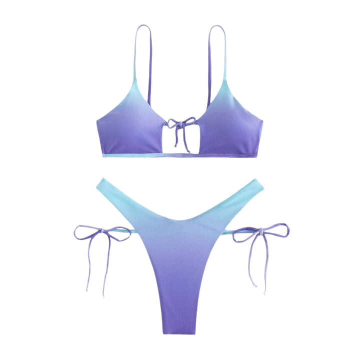 Damen Triangel-Bikini mit geflochtenen Trägern und verstellbarem Schnitt Drune