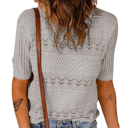 Damen Strickoberteil mit einzigartigem Strukturdesign Drune