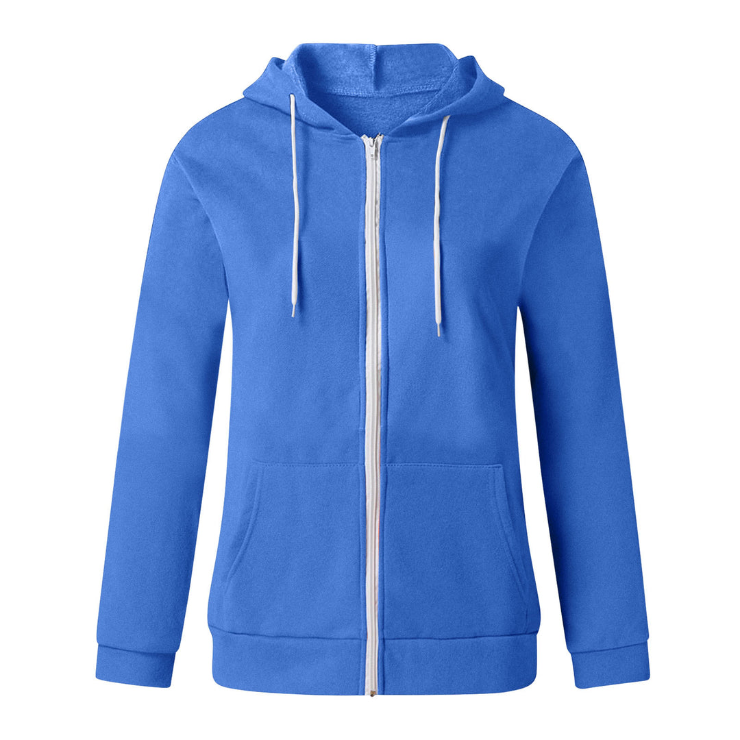 Damen Kapuzenjacke aus weichem Fleece mit praktischen Taschen Drune