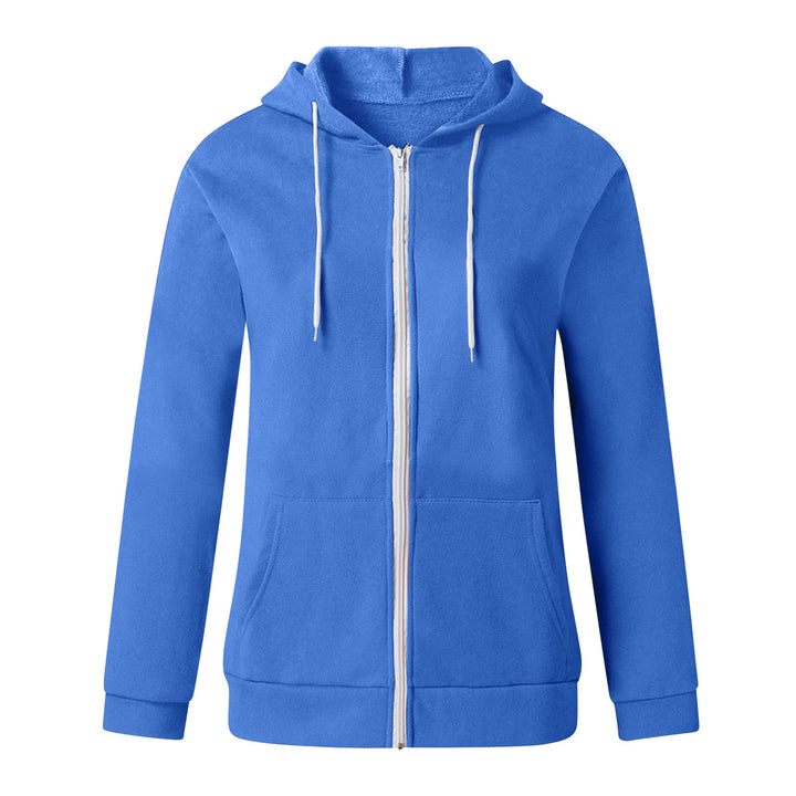 Damen Kapuzenjacke aus weichem Fleece mit praktischen Taschen Drune