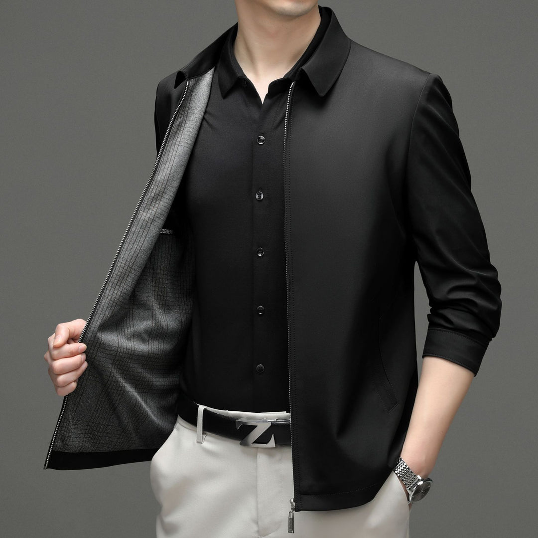 Herren Übergangsjacke mit modernem Schnitt und elastischen Bündchen Drune
