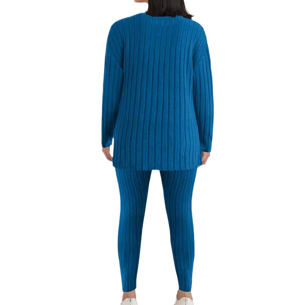 Damen Relaxed-Fit Freizeitanzug aus hochwertigem Strickstoff Drune