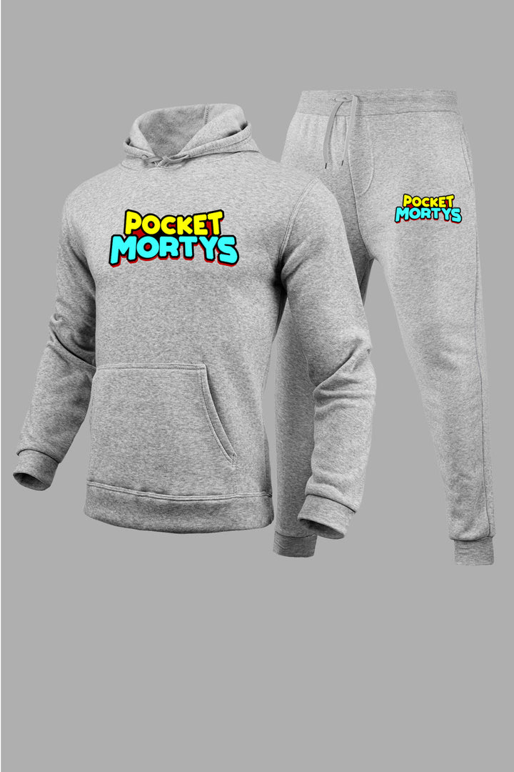 Damen gemütliches Hoodie- und Jogginghose-Set mit fröhlichen Motiven Drune