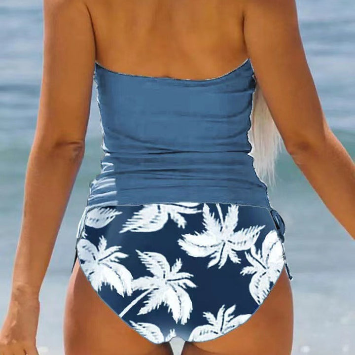 Damen trendiger Bikiniset mit Palmen-Motiv Drune