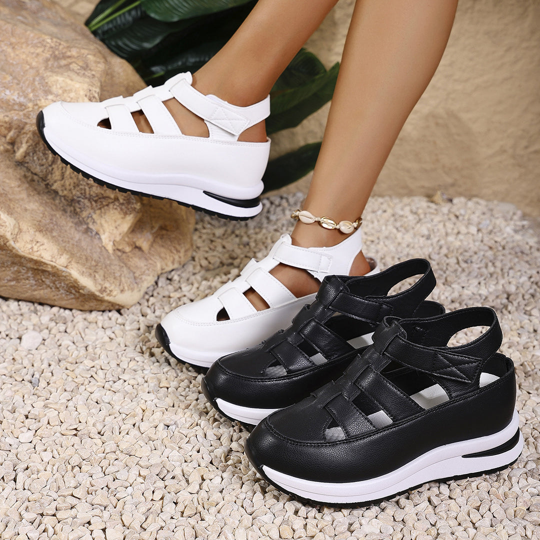 Damen Freizeitsandalen mit atmungsaktivem Obermaterial und rutschfester Sohle Drune