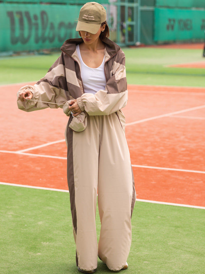 Damen Sportliche Freizeitjacke mit hohem Kragen und elastischen Bündchen Drune