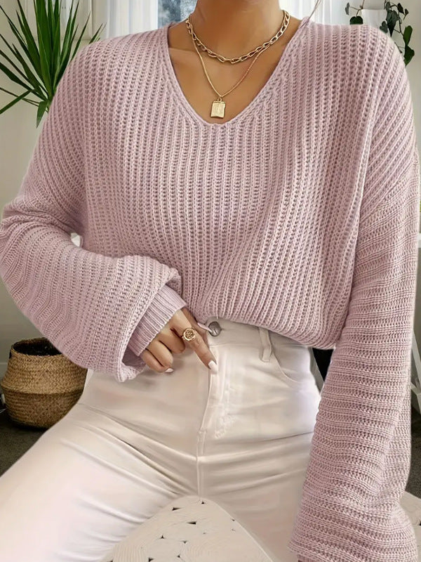 Damen Strickpullover mit luftiger Ajour-Muster und hochwertigen Details Drune