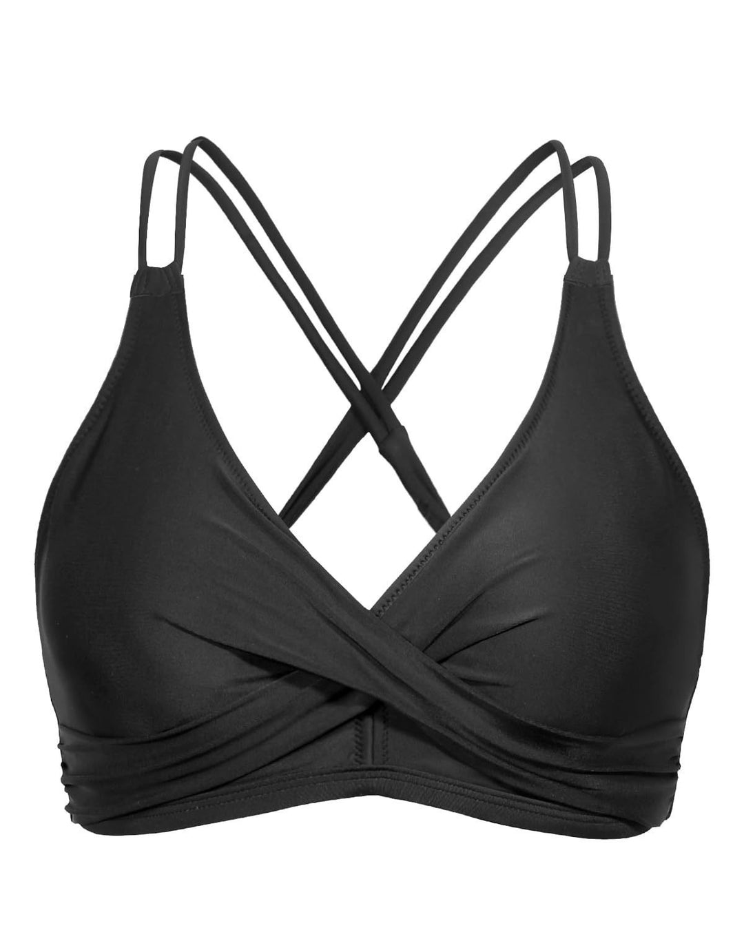 Damen Sportliches Bikinioberteil mit raffiniertem Wickeldesign Drune