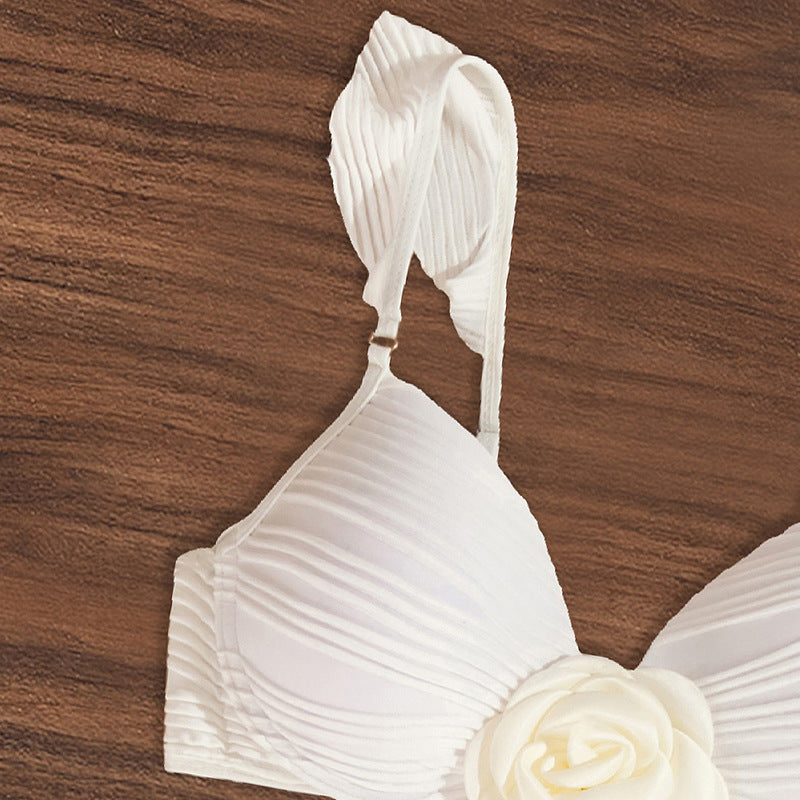 Damen Einteiler Badeanzug mit floralem Design und raffinierten Cut-Out Drune