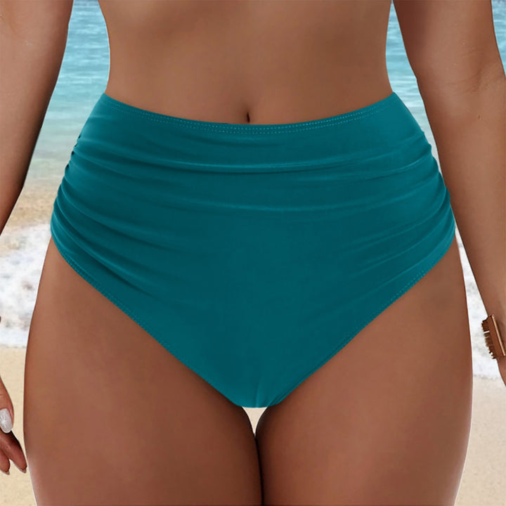 Damen Hochgeschnittenes Bikini-Höschen mit Rüschendetails Drune