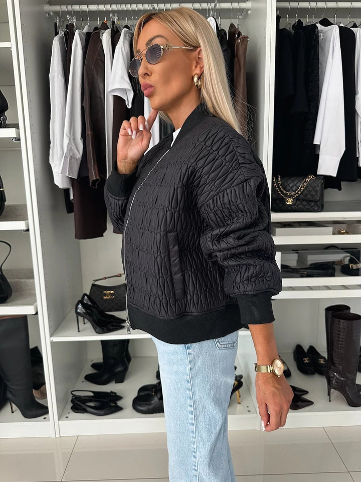 Damen Steppjacke im lässigen Oversized-Stil mit besonderen Steppdetails Drune