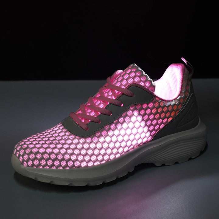 Damen nan leichte dreidimensionale Mesh-Walking-Sneaker mit viskoelastischem Fußbett und haftstarker Profilsohle Drune
