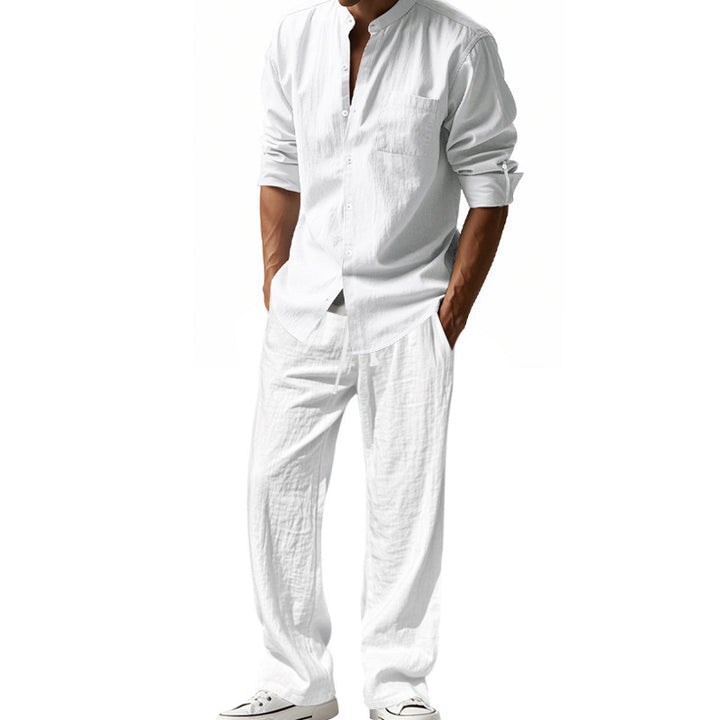 Herren lässiges Oberteil und lockere Hose Set Drune