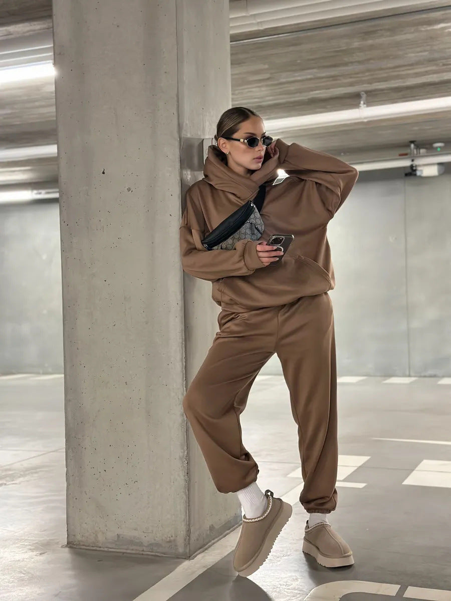 Damen Hoodies und Jogginghose Set Drune