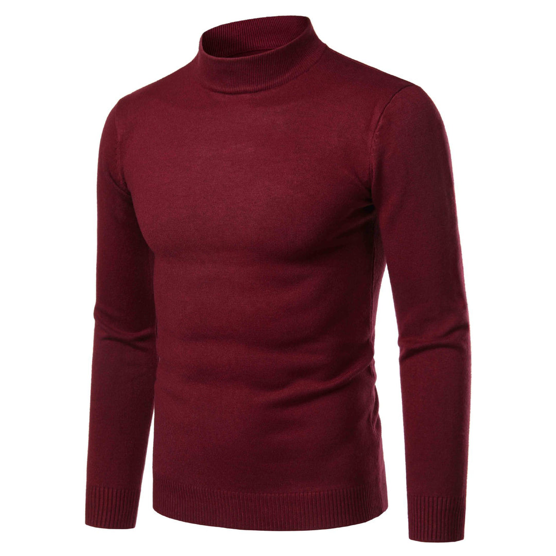 Herren warme Rollkragenpullover aus feinem Strickmaterial Drune