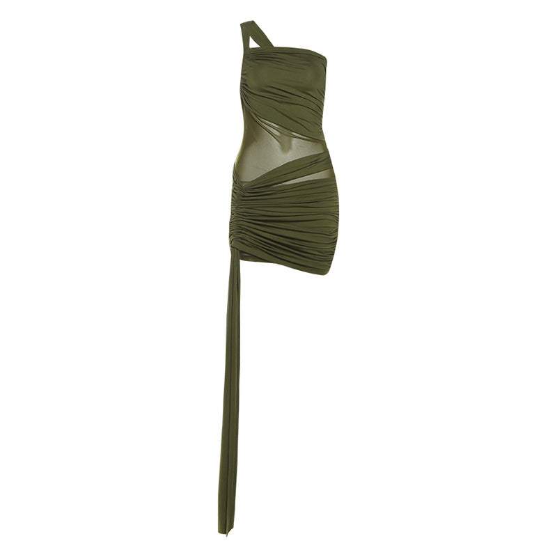 Damen Wickelkleid mit asymmetrischem Design und raffinierten Drapierungen Drune