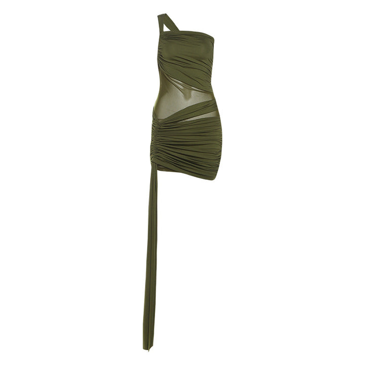 Damen Wickelkleid mit asymmetrischem Design und raffinierten Drapierungen Drune