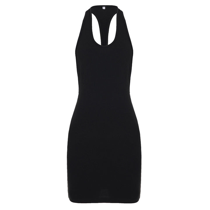 Damen figurbetontes Sportkleid mit Racerback-Design Drune