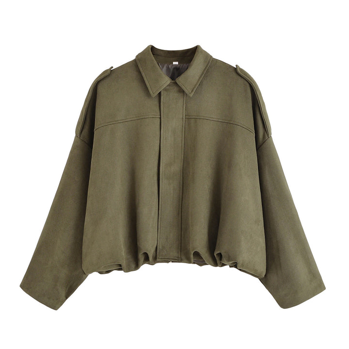 Damen modische Oversized-Jacke im lässigen Look Drune