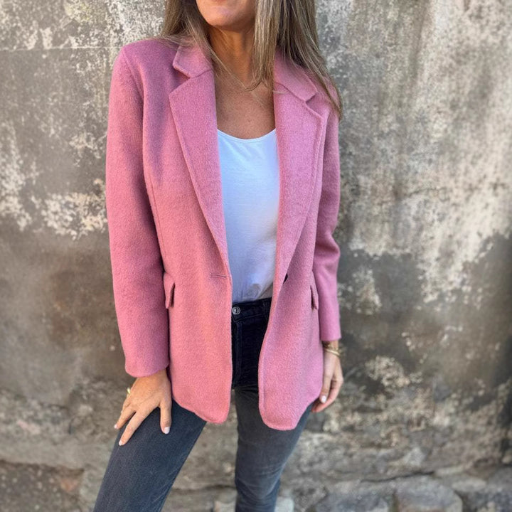 Damen Feminin Gestreifter Blazer Drune
