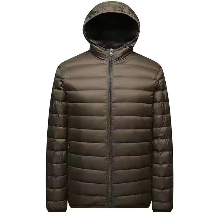 Herren nan ultraleichte Packbare Microsteppjacke mit Stehkragen, wattierter Isolierung und windabweisender Hülle Drune