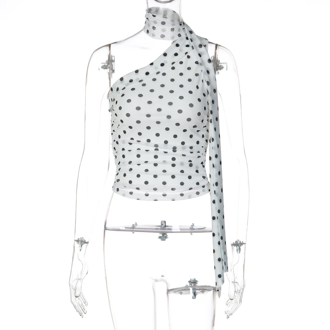 Damen Oberteil mit asymmetrischem Schnitt und stilvollem Leopardenmuster Drune